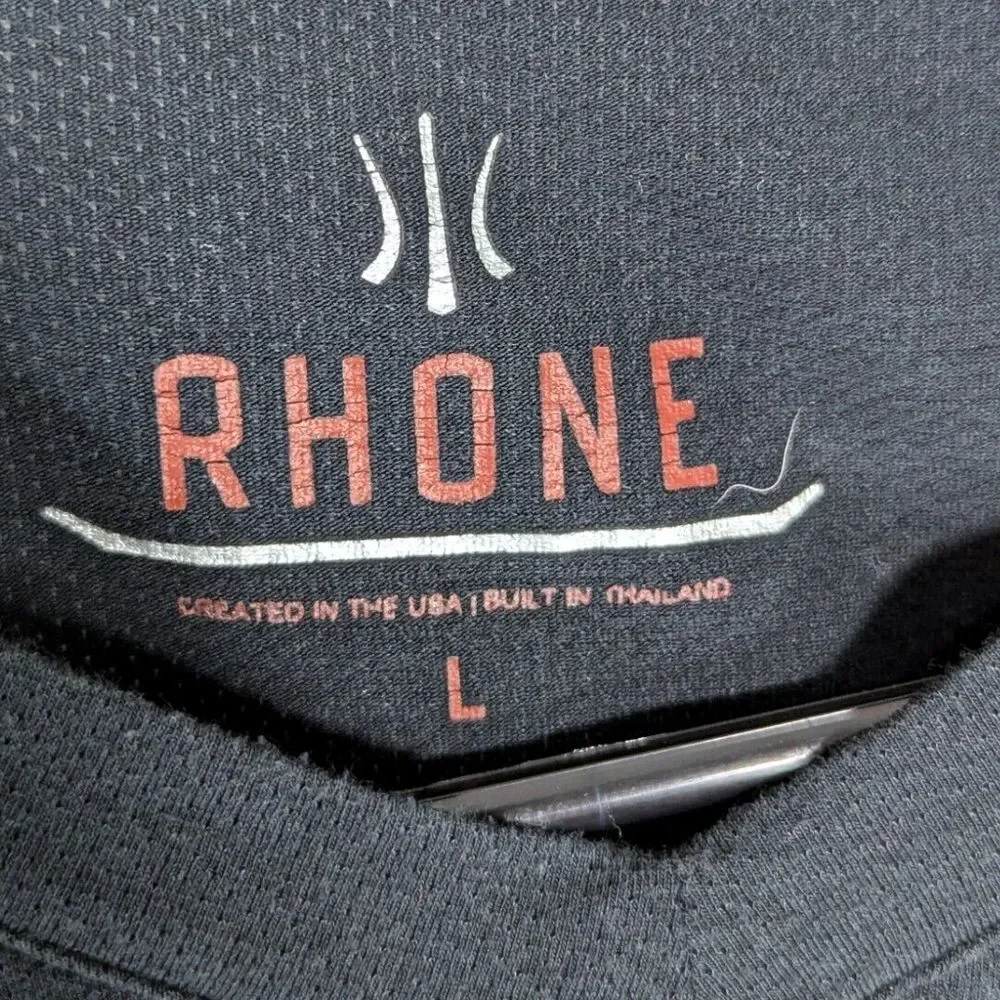 Rhone‎ Gotham SeaCell Tee L Black Cotton Active